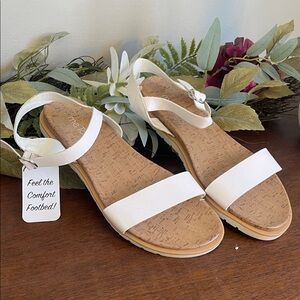 Me Too White Sandals sz 11